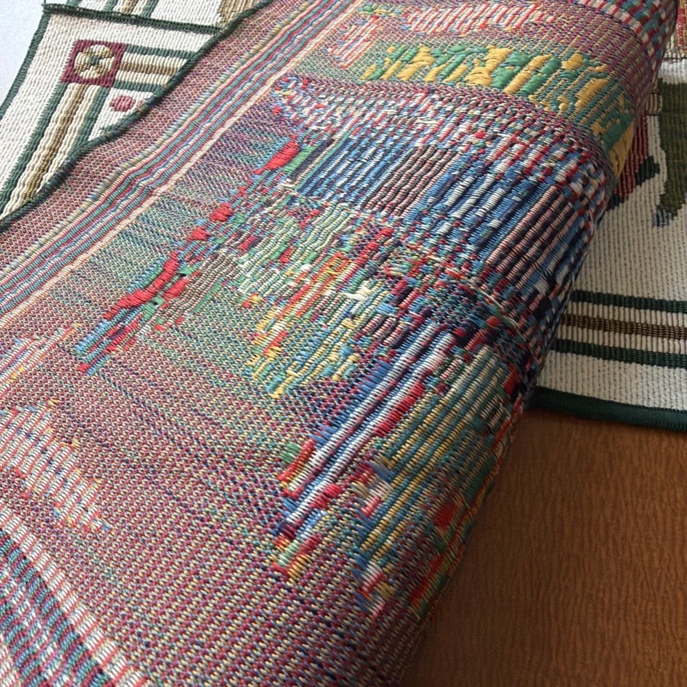 Vintage Set Of 3 'Twas The Night Before Christmas Tapestry Placemats 17